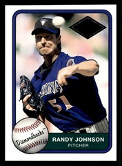 2001 FLEER PLATINUM EDITION FOIL BASE PARALLEL #326 RANDY JOHNSON HOF SP #/201