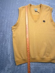 Notre Dame Fighting Irish Cutter & Buck Sweater Vest Men&rsquo;s 2XL Gold New