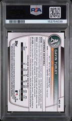 2025 BOWMAN DRAFT CHROME-BLACK REFRACTOR #BDC-28 GAVIN TURLEY 6/10 PSA 10