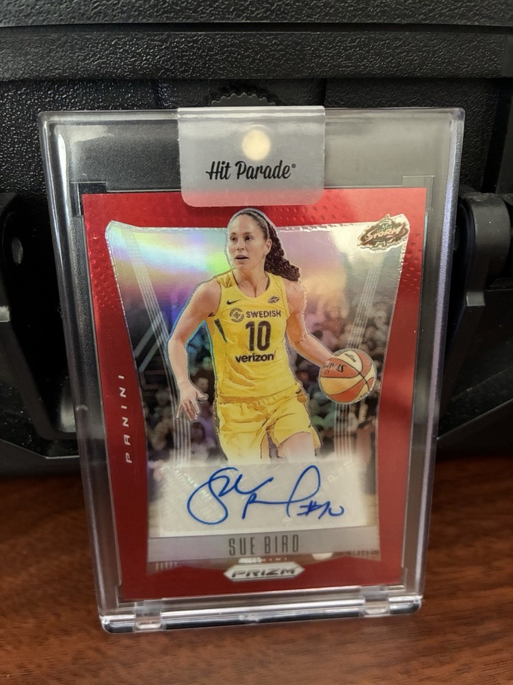 2024 Panini Prizm WNBA – Throwback Signatures Sue Bird #TB-SB Red Prizm /99 (AU)