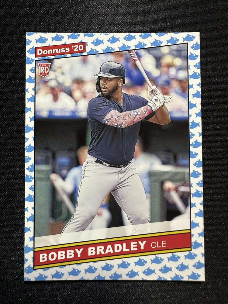 2020 Donruss #242 Bobby Bradley Baby Shark RC Rookie Card Indians