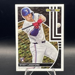 2024 Topps Update Series Topps Black Gold #BG-10 Wyatt Langford Texas Rangers