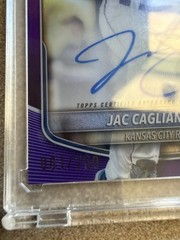Jac Caglianone 2025 Bowman Prospects Purple Auto SP /250 #CPA-JC KC Royals