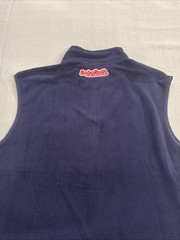 New York Yankees Navy Blue Fleece Full Zip Vest Baby Ruth Logo Men’s Size XL MLB