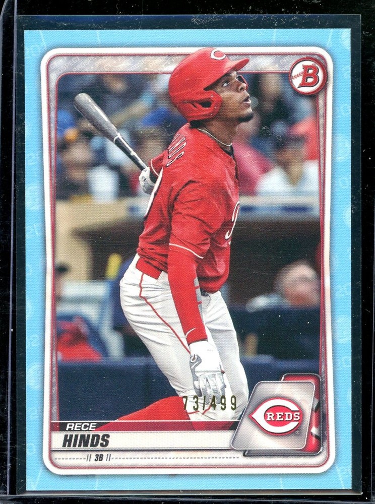 2020 Bowman Draft #BD-15 Rece Hinds Chrome Sky Blue