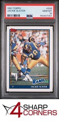 1991 TOPPS #526 JACKIE SLATER RAMS HOF PSA 10