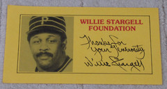 Willie Stargell Foundation Signature Request / Donation Response Inscribed TFYG