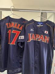 NEW MIZUNO Japan WBC WORLD BASEBALL Classic Jersey Navy Red Embroidery Tanaka XL