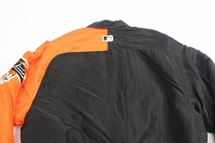 VTG Starter Diamond collection mens XXL black and orange Orioles button jacket
