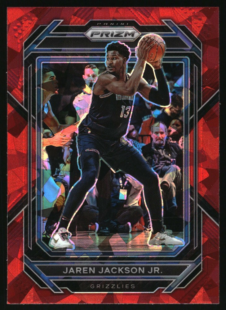 2022-23 Panini Prizm Prizms Red Ice Jaren Jackson Jr. #206 Memphis Grizzlies