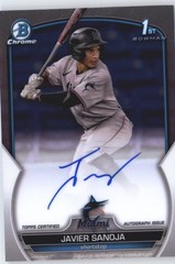 2023 Bowman Chrome #CPA-JSJ Javier Sanoja Prospect Autographs