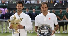 ROGER FEDERER 2019 WIMBLEDON UNIQLO RF TENNIS POLO T-SHIRT SIZE L