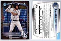 2025 Bowman Chrome GREGORY BARRIOS #BCP-7 Reptilian Refractor Chrome Prospects