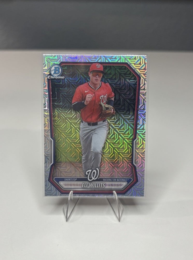 2026 Bowman Chrome Eli Willits Mojo Refractor #BCP-95 Washington Nationals
