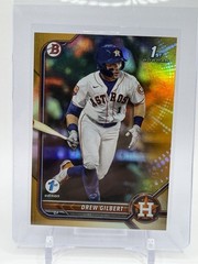 Topps 2022 Bowman Draft 1st Edition Drew Gilbert Astros RC Gold Foil /50 #BD-152