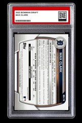 2023 1st Bowman Draft Max Clark Rookie Card #BD-76 Detroit Tigers Graded 10