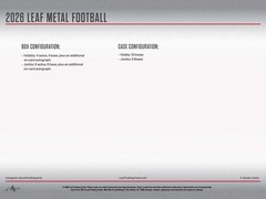 2026 LEAF METAL FOOTBALL HOBBY JUMBO BOX