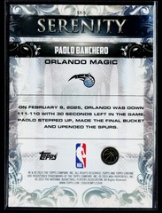 2025-26 Topps Chrome #SY-5 Paolo Banchero Serenity Yellow Refractor #/275