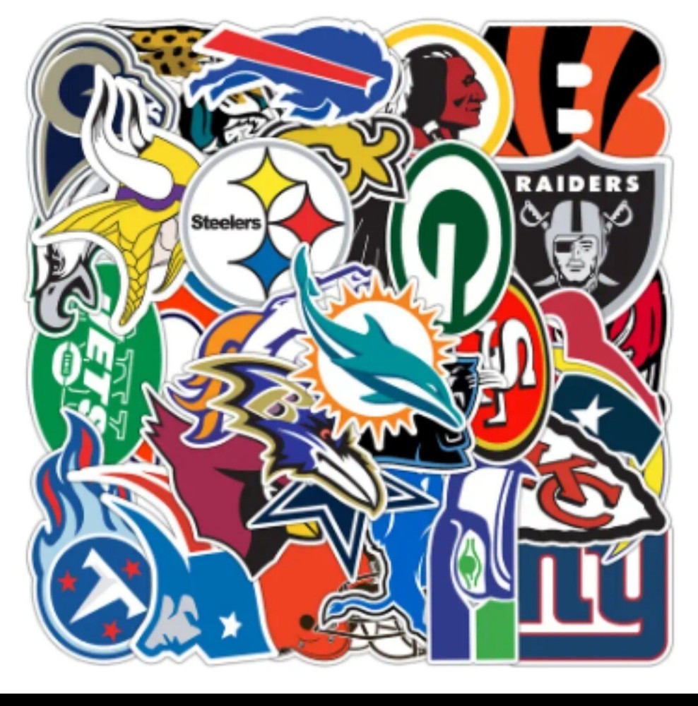 PICK &lsquo;EM – All 32 NFL Teams Available! Logo Decal Vinyl Stickers Available