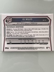2026 Bowman #BCP-95 Eli Willits Chrome Prospects Blue Mojo /175