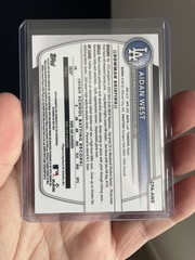 Aidan West 1st Bowman Auto Green Lava /99 – 2025 Bowman Chrome CPA-AWE Dodgers