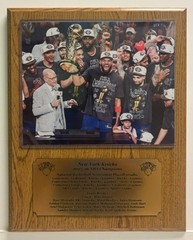New York Knicks 2025 202 NBA Champions 8×10 Photo Plaque with engraved nameplate