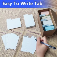 200 Pack White Trading Card Dividers for Sports Gaming and Business Cards