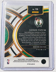 2023-24 Panini Select Jayson Tatum RED Cracked Ice Prizm #156 Premier Celtics!