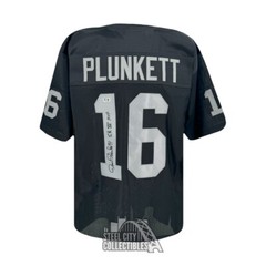 Jim Plunkett SB XV MVP Autographed Oakland Custom Black Football Jersey – BAS