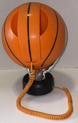 Vintage NBA Basketball Raptors Landline Telephone Hand Stand SH5 **** Untested