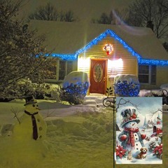 Winter Snowman Garden Flag 12×18 Flags Vertical inches, White