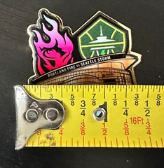 NEW WNBA Portland Fire Seattle Storm Rivalry Series Pin Pinback SGA 8/8/26 Rare