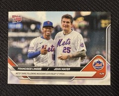 2025 Topps Now – Francisco Lindor, John Mayer #FLJM