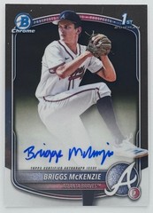 2025 Bowman Draft Briggs McKenzie Chrome Prospect Auto Braves