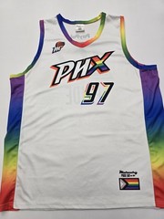 Phoenix Mercury Pride Day Basketball Jersey Mens XL White WNBA PHX Rainbow Tee