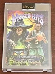 Wild Card Wicked Hits Kevin Garnett 1/1 Power Forward One of One Basketball