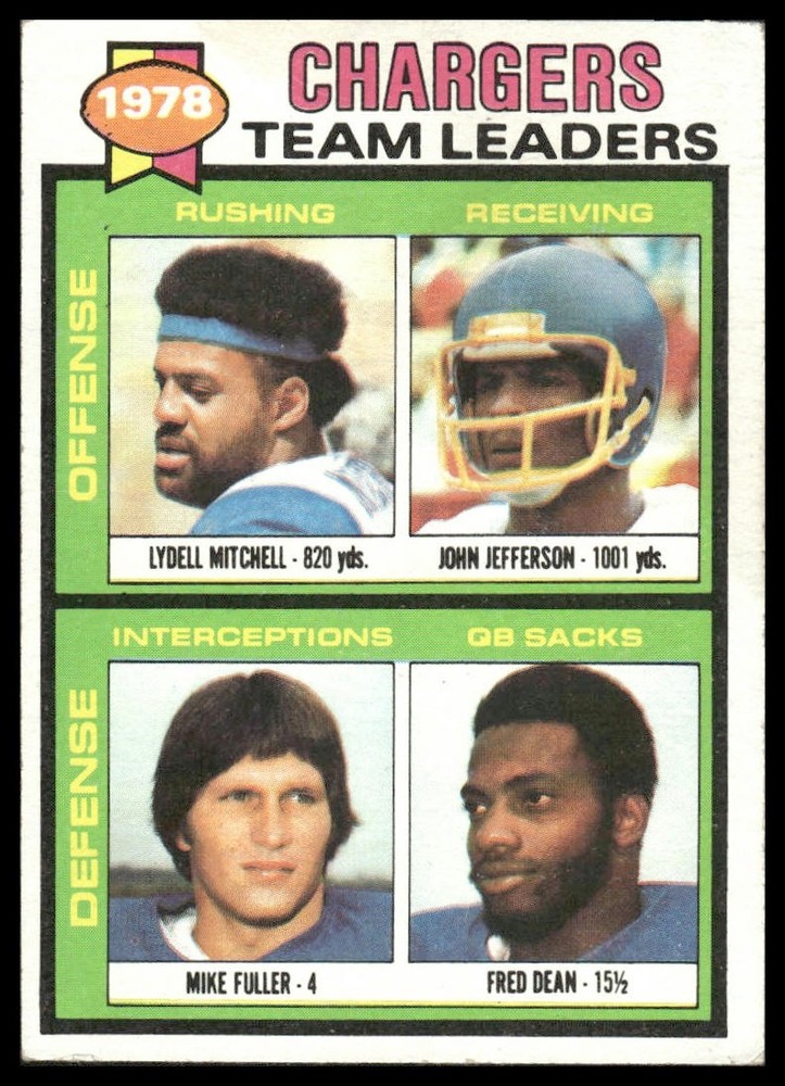 Lydell Mitchell / John Jefferson / Mike Fuller / Dean 1979 Topps #338 Chargers