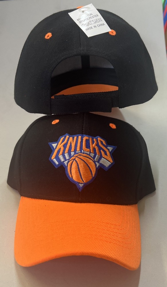New York Knicks Black And Orange baseball hat cap