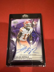 2025 Topps Chrome Black – Jalen Royals #RAU-JR Purple Mini-Diamond /75 RC Auto
