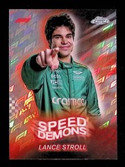 Lance Stroll 2024 Topps Chrome Edition Formula 1 Speed Demons Logofractor #SD-12
