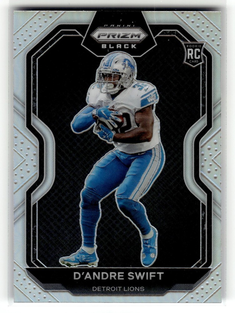 D&rsquo;Andre Swift 2020 Panini Chronicles #PB-8 Bears Lions Prizm Black Silver