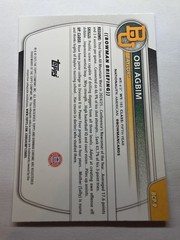 2025-26 Bowman Chrome Obi Agbim Aqua 1st Bowman Mojo Refractor /125