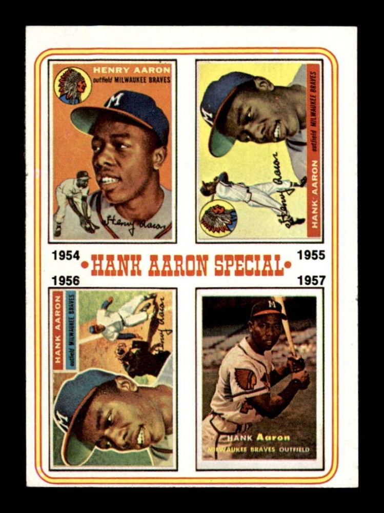 1974 Topps #2 Hank Aaron Special 54-57 EX+ X3731957