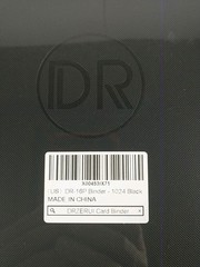 DR Card Binder/ Black / 1000+ Pocket/ Holds 1024 Cards/ 16 Pocket Ringless Album