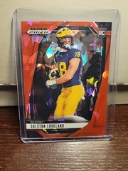 2025 Panini Prizm Draft Picks – Colston Loveland #67 Red Ice Prizm (RC)