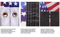 250 Years of Freedom American Flag 3×5 Ft,250th 36 inches by 60 inches, Black
