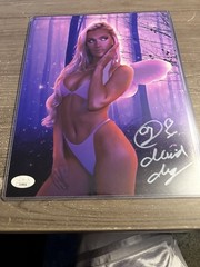 Mariah May Signed 8×10 Metallic Photo Jsa Certified Aew Wwe Nxt Blake Monroe