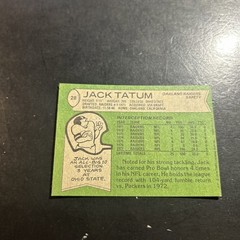1978 Topps – Jack Tatum #28 Oakland Raiders
