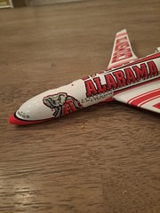 Boeing 727-100 Model With Alabama CRIMSON TIDE ADVERTISING
