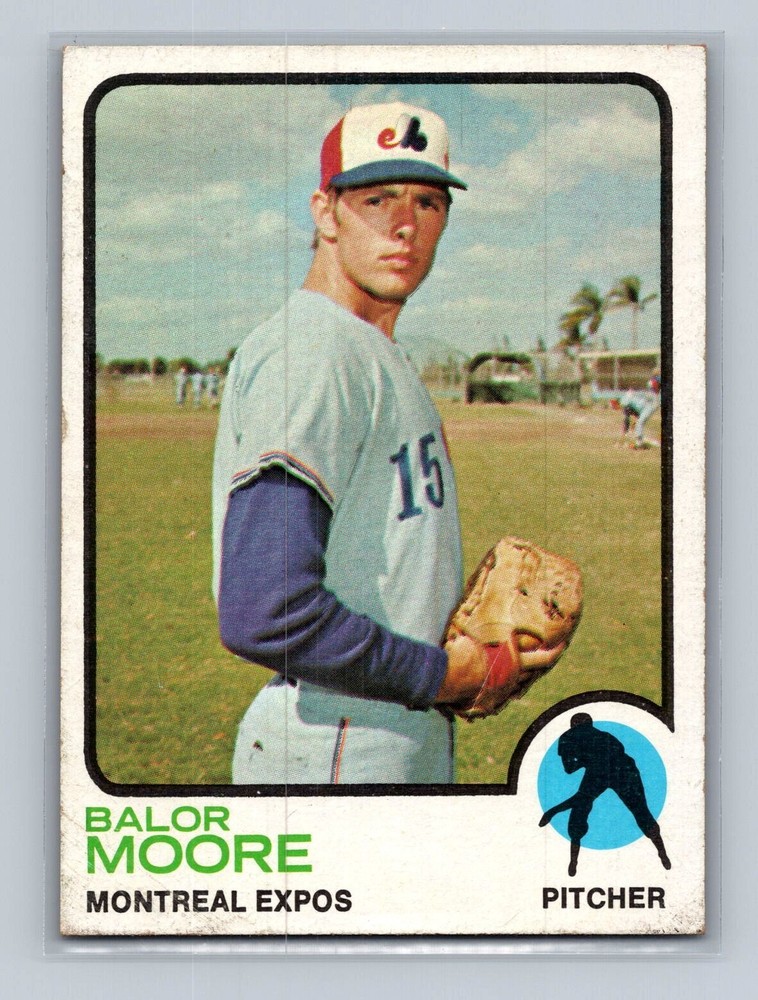 1973 Topps Balor Moore Montreal Expos Baseball Card #211